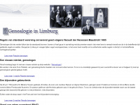 genealogie-limburg.net Webseite Vorschau