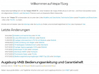 vespa-t5.org Webseite Vorschau