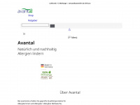 avantal.de Webseite Vorschau