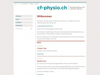 cf-physio.ch Webseite Vorschau