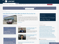 law360.com Webseite Vorschau