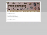 peters-bearing.de Webseite Vorschau