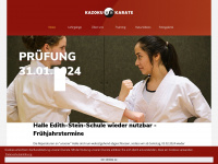 kazoku-karate.de Webseite Vorschau