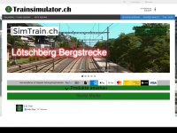 trainsimulator.ch Webseite Vorschau