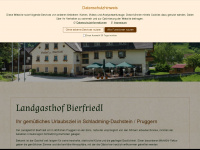 bierfriedl.at Webseite Vorschau