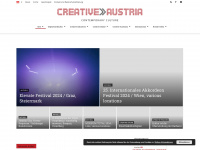 creativeaustria.at Webseite Vorschau