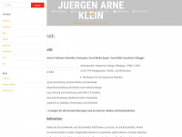 juergen-arne-klein.de Webseite Vorschau