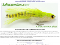 saltwaterflies.com Webseite Vorschau