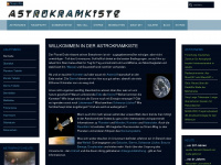 astrokramkiste.de Webseite Vorschau