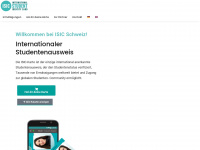 isic.ch Webseite Vorschau