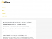stromgenerator.info Webseite Vorschau