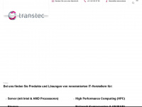 transtec.ch Webseite Vorschau
