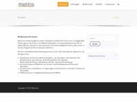 matico.de Webseite Vorschau