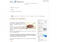 apostille-service.de Webseite Vorschau