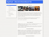 digitext.de Webseite Vorschau
