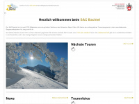 sac-bachtel.ch Webseite Vorschau