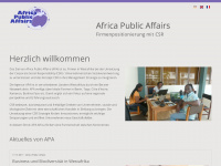 apa-africa.eu Webseite Vorschau