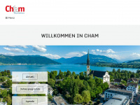 cham-tourismus.ch Webseite Vorschau