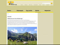 urnerwanderwege.ch Webseite Vorschau