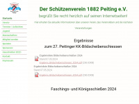 sv-peiting.de Webseite Vorschau