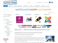 technic-direct.eu Webseite Vorschau
