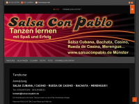 salsaconpablo.de Webseite Vorschau
