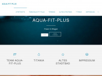 aqua-fit-plus.de Webseite Vorschau