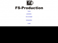fs-production.de Webseite Vorschau