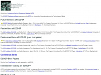 ecoop.org Webseite Vorschau