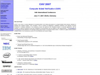 cav2007.org Webseite Vorschau
