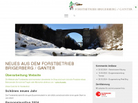 forst-brigerberg.ch Webseite Vorschau