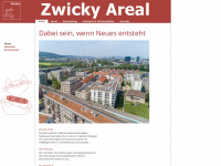 zwicky-areal.ch Webseite Vorschau