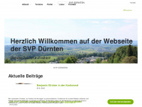svp-duernten.ch Webseite Vorschau