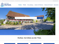 rorbas.ch Webseite Vorschau