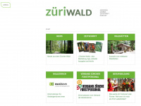 zueriwald.ch Webseite Vorschau