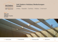 hadorn-holzbau.ch Webseite Vorschau