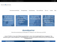 deana-partner.ch Webseite Vorschau