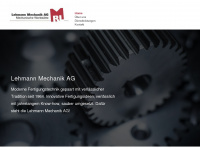 lehmann-mechanik.ch Webseite Vorschau