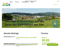 svp-oetwilamsee.ch Webseite Vorschau