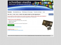 schreiber-media.at Webseite Vorschau