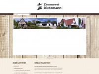 dietzmann-zimmerei.de Webseite Vorschau