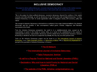 inclusivedemocracy.org Webseite Vorschau