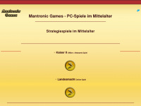mantronic-games.de Webseite Vorschau