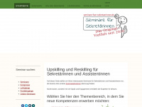 seminare-fuer-sekretaerinnen.de Webseite Vorschau