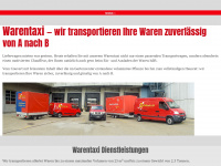 warentaxi.ch Webseite Vorschau