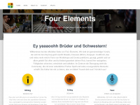 fourelements.at Webseite Vorschau