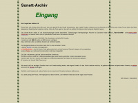 sonett-archiv.com Webseite Vorschau
