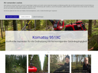 komatsuforest.de Webseite Vorschau