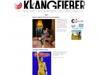 klangfieber-booking.com Webseite Vorschau