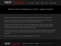 vest-arena.de Webseite Vorschau